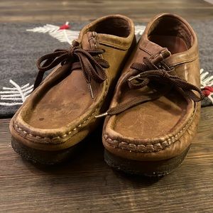 These are perfectly broken in Clark wallabees size 8 M
